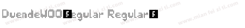 DuendeW00-Regular Regular字体转换